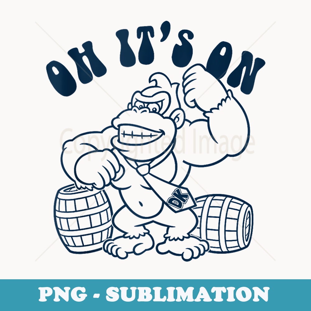 Super Mario Oh Its On Like Donkey Kong Vintage Nintendo - Premium PNG Sublimation File