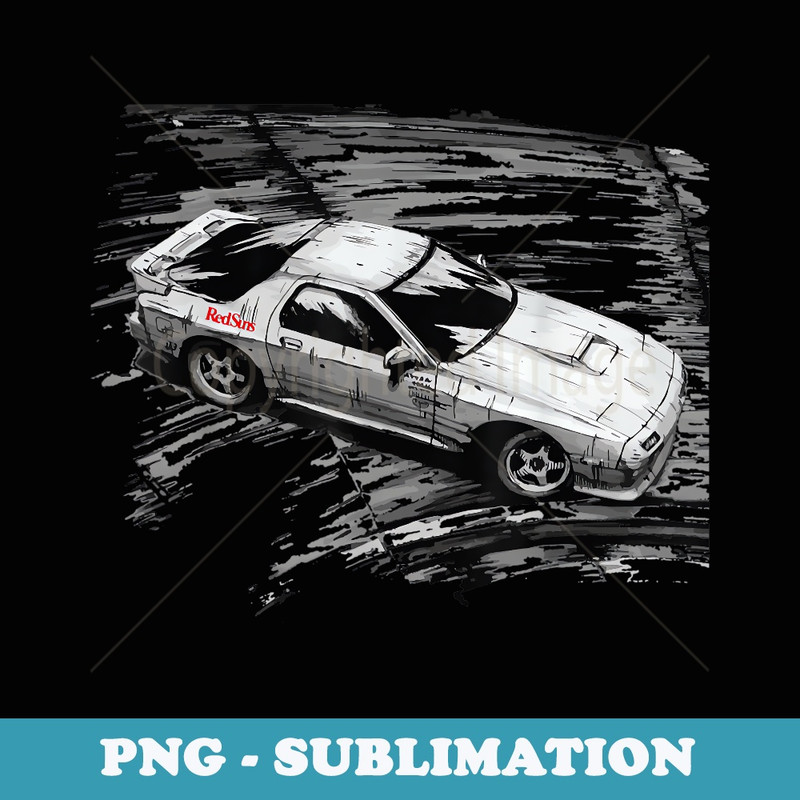 JDM Car Street Drift Race - FC ROTARY - Elegant Sublimation PNG Download