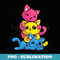Pansexual Cat LGBT Kawaii Anime Kitten Pan Pride Flag - PNG Sublimation Digital Download
