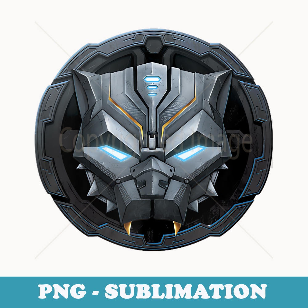 Marvel Avengers Mech Strike Black Panther Mech Badge - Creative Sublimation PNG Download