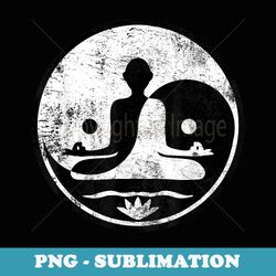yin yang yoga lotus harmony balance meditation zen - artistic sublimation digital file