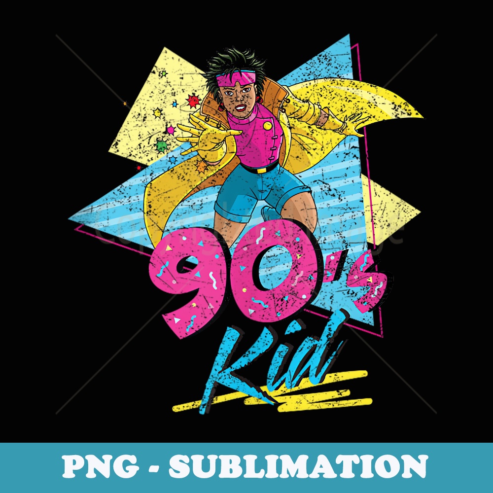 Marvel X-Men Jubilee 90s Kid Neon Retro - Trendy Sublimation Digital Download