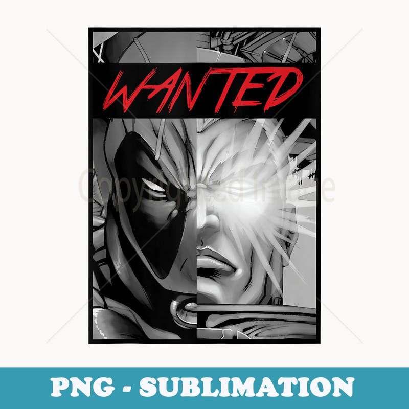 Marvel Deadpool Cable Split - Sublimation PNG File