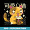 Boba Cat Kawaii Anime Japanese Food Girls Official nager - Aesthetic Sublimation Digital File