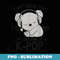 Cant Hear You Listening To Sleep Koala K-pop Merchandise - Modern Sublimation PNG File