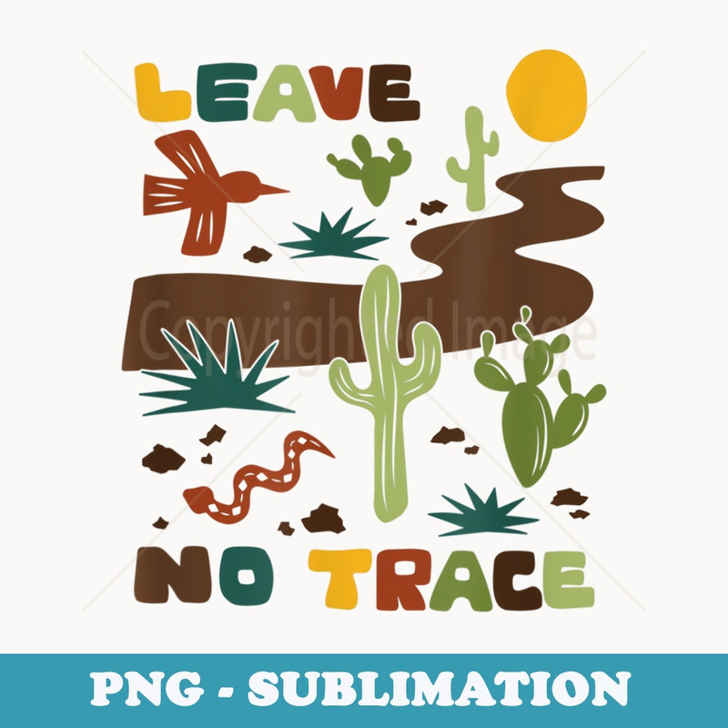 Adventure Society Leave No Trace - Digital Sublimation Download File
