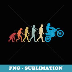 funny dirt bike evolution mx motocross rider vintage retro - aesthetic sublimation digital file