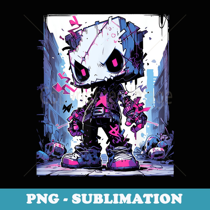 Funny Monster Cute Cartoon Comic Halloween Graffiti Anime - PNG Transparent Sublimation File