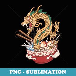 anime ramen japanese food dragon - decorative sublimation png file