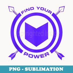 marvel hawkeye find your power purple logo - sublimation png file