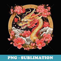 chinese lunar new year asian japanese anime chinese dragon - digital sublimation download file