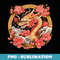 Chinese Lunar New Year Asian Japanese Anime Chinese Dragon - Digital Sublimation Download File