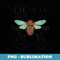 vintage cicada reunion tour 2024 funny cicada lover family - signature sublimation png file