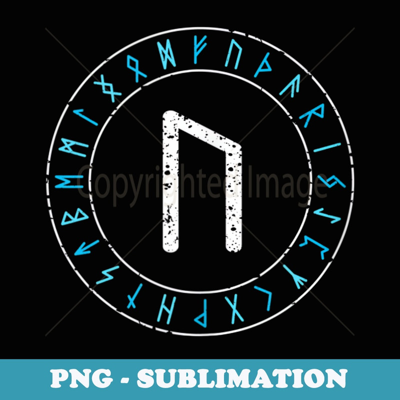Viking Rune Uruz Runic Circle Norse Mythology Celtic - Instant Sublimation Digital Download