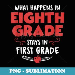 8th grade back to school graphic - what happens in eight gra