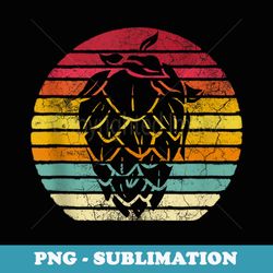 vintage retro hops leaf beer brewing ipa fathers day - high-resolution png sublimation file