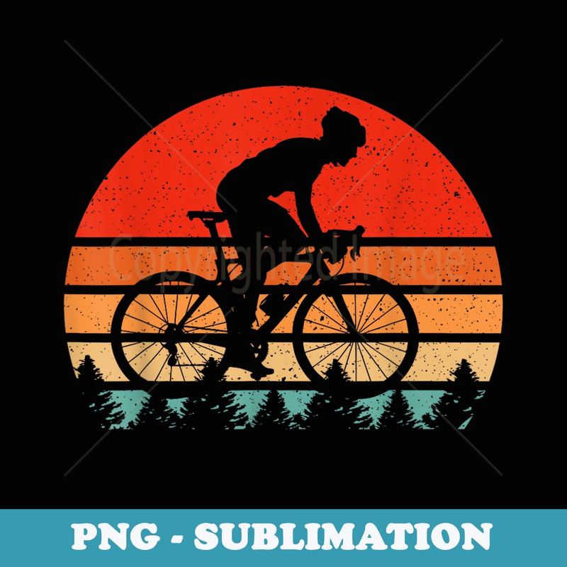 Vintage Retro Bicycle Cycling Design for Bike Rider Cyclist - Aesthetic Sublimation Digital File