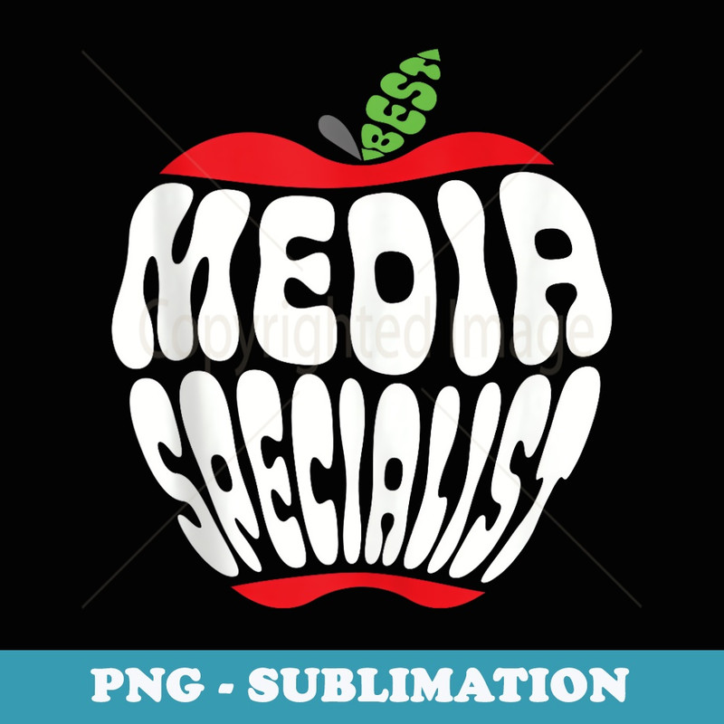 Media Specialist Librarian Library Squad Back To School - Trendy Sublimation Digital Download