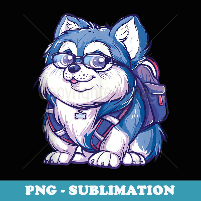 Alaskan Malamute Back To School Dog First Day Of School - Exclusive Sublimation Digital File