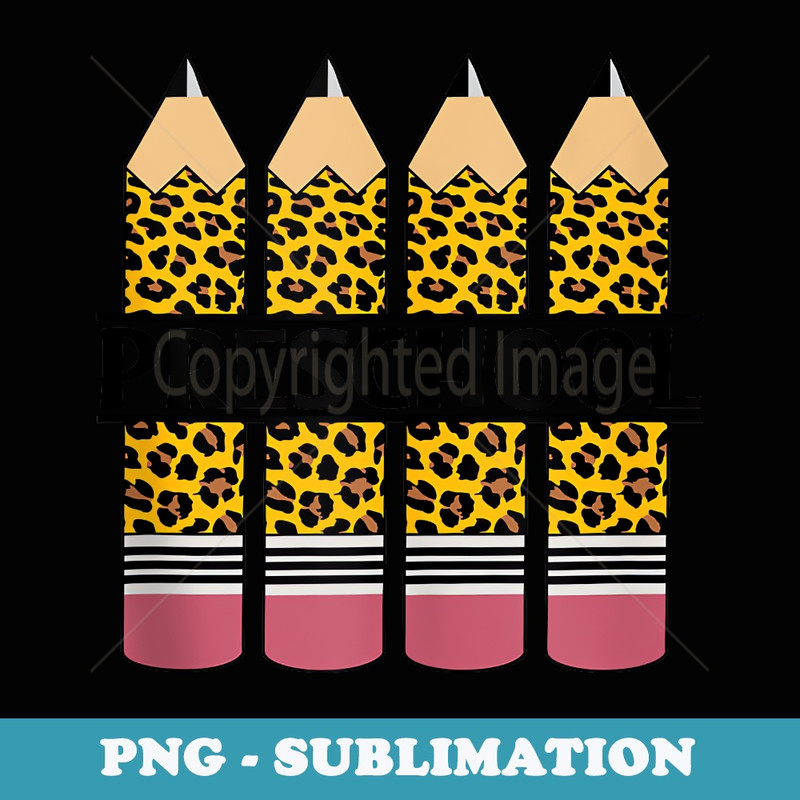 Preschool Teachers Leopard Back To School Pre-K Squad - Vintage Sublimation PNG Download