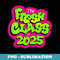 Class of 2025 Senior Fresh 90s TV Style Retro Graduation - Professional Sublimation Digital Download