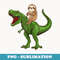 Funny Sloth Riding T Rex Dinosaur Halloween Costume - Professional Sublimation Digital Download