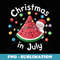 Christmas July Santa Funny Watermelon 4th of July Summer - Professional Sublimation Digital Download