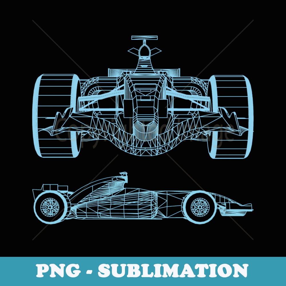 Racing Car Schematic Engineer Formula Team Fan - Sublimation Digital Download