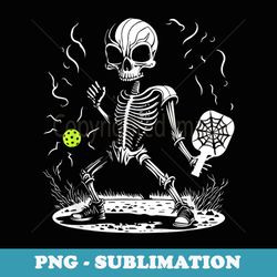 spooky pickleball halloween skeleton - professional sublimation digital download