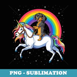 dachshund unicorn t girls space galaxy rainbow dog - png sublimation digital download