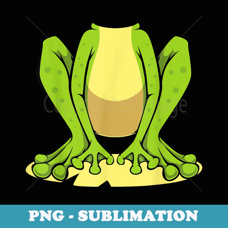 Frog Body Halloween Purim Carnival Toad Cute Reptile Costume - Instant PNG Sublimation Download