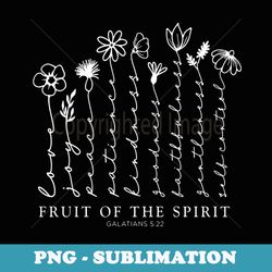 fruit of the spirit floral - aesthetic sublimation digital file
