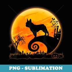 french bulldog dog and moon funny halloween costume - premium sublimation digital download