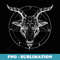 Pentagram Satanic Goat Baphomet Witch And Goth Halloween - High-Resolution PNG Sublimation File