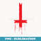 Upside Down Inverted Cross - PNG Transparent Sublimation File