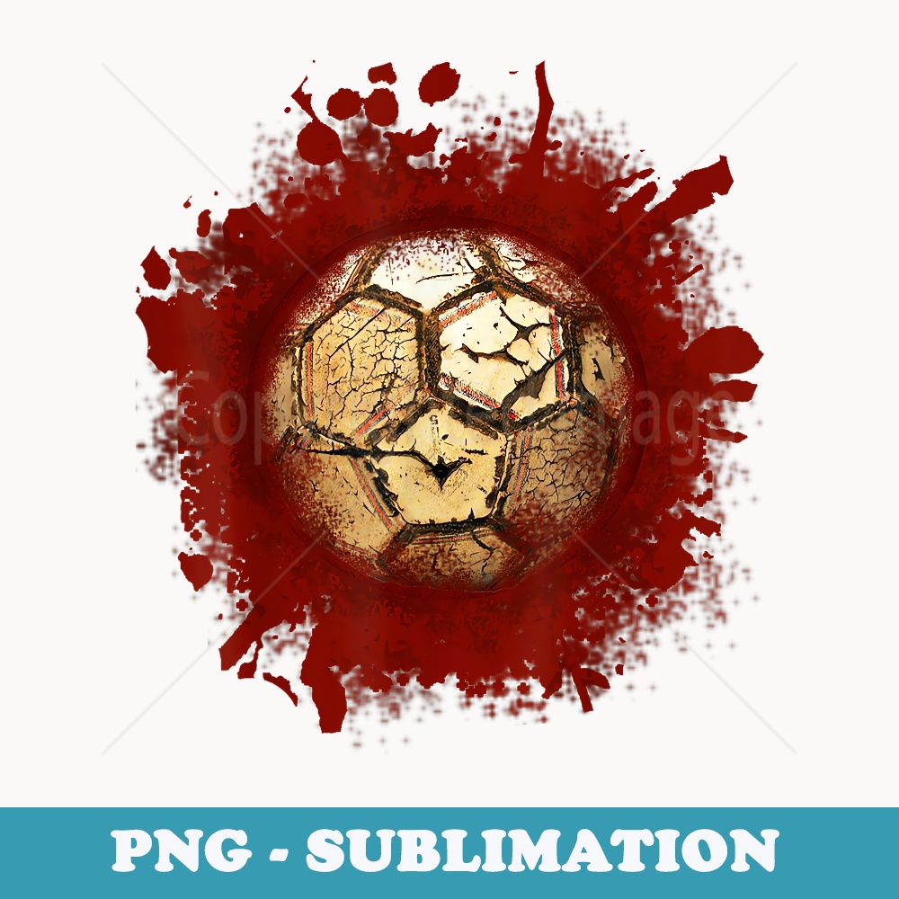 Zombie Soccer Blood Funny Scary Player Halloween Costume - PNG Transparent Sublimation Design
