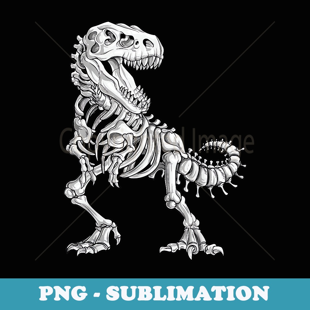 Halloween s for Boys Dinosaur Skeleton T rex Men - PNG Transparent Sublimation Design