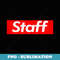 Staff Modern Red Design - Premium Sublimation Digital Download