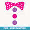 Girl Clown Bow Tie Halloween Costume Funny - Sublimation PNG File