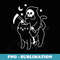 Grim Reaper Death Rides A Cat - PNG Transparent Sublimation File
