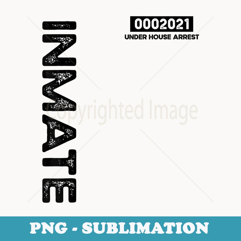 Inmate Costume Funny Halloween - Artistic Sublimation Digital File