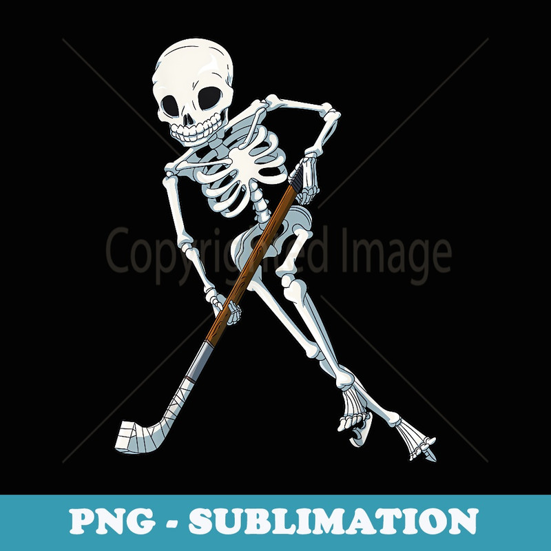 Skeleton Ice Hockey T Halloween Funny Skull s s - Professional Sublimation Digital Download