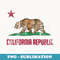 State of California Flag Retro Vintage Distressed - Sublimation PNG File