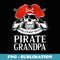 Pirate Grandpa Worlds Best Pirate - Instant Sublimation Digital Download