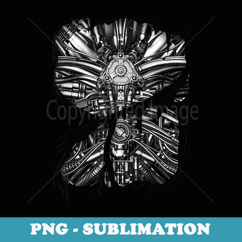 Gamer Robot Metal Machinery Inside Halloween Costume - Vintage Sublimation PNG Download
