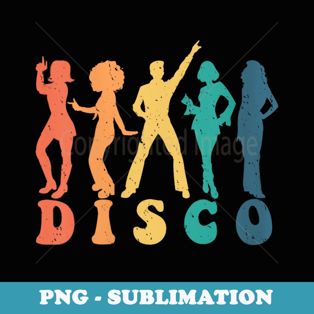Disco 70s Dancing Halloween Costume - Instant Sublimation Digital Download