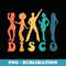 Disco 70s Dancing Halloween Costume - Instant Sublimation Digital Download
