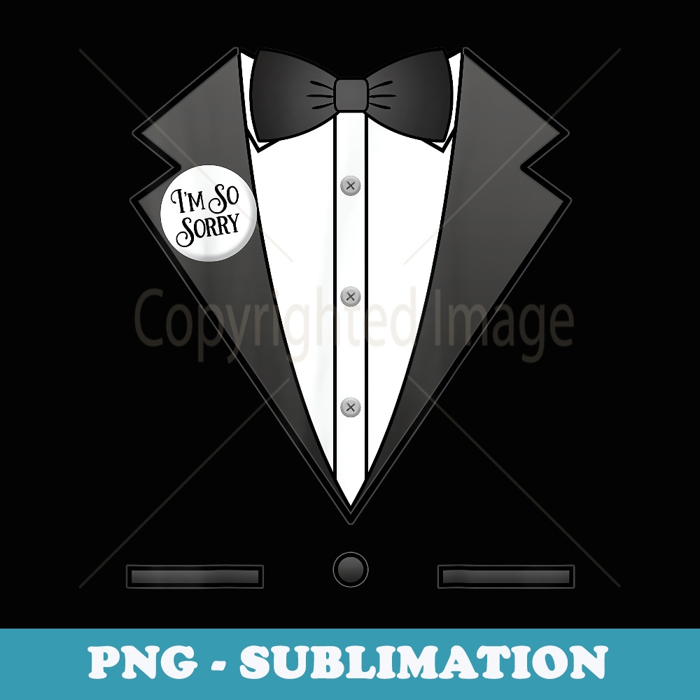 Easy Halloween Costume s Pun Tuxedo Formal Apology - High-Resolution PNG Sublimation File
