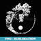 Bonsai Tree print Zen Spirit Yin Yang Japanese - Trendy Sublimation Digital Download
