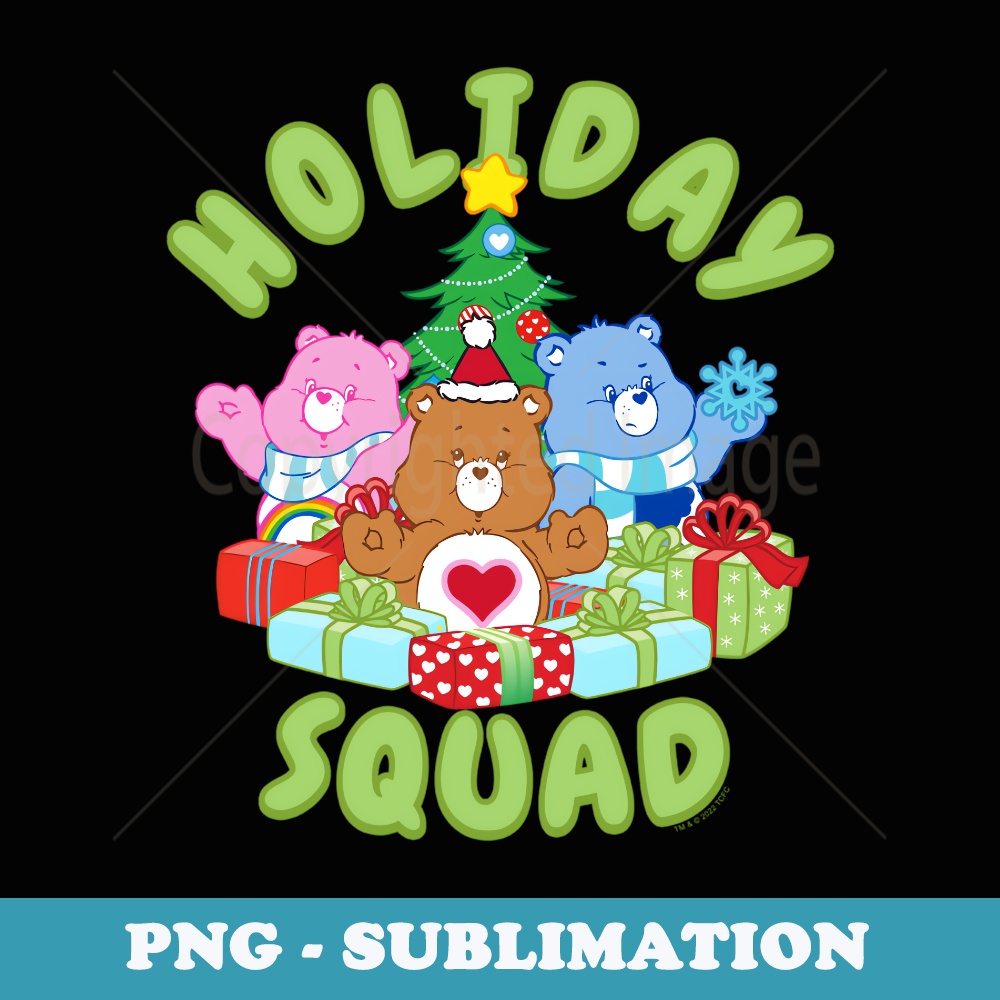 Care Bears Christmas Presents Tenderheart Bear Holiday Squad - Aesthetic Sublimation Digital File